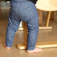 Tuto DIY : Le tout petit leggings "denim" en 12 mois