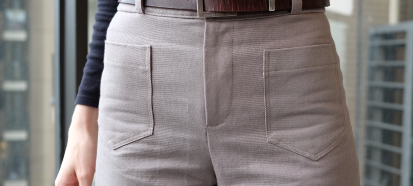 Second projet pour les tissus Amandine Cha : Un pantalon Gaston